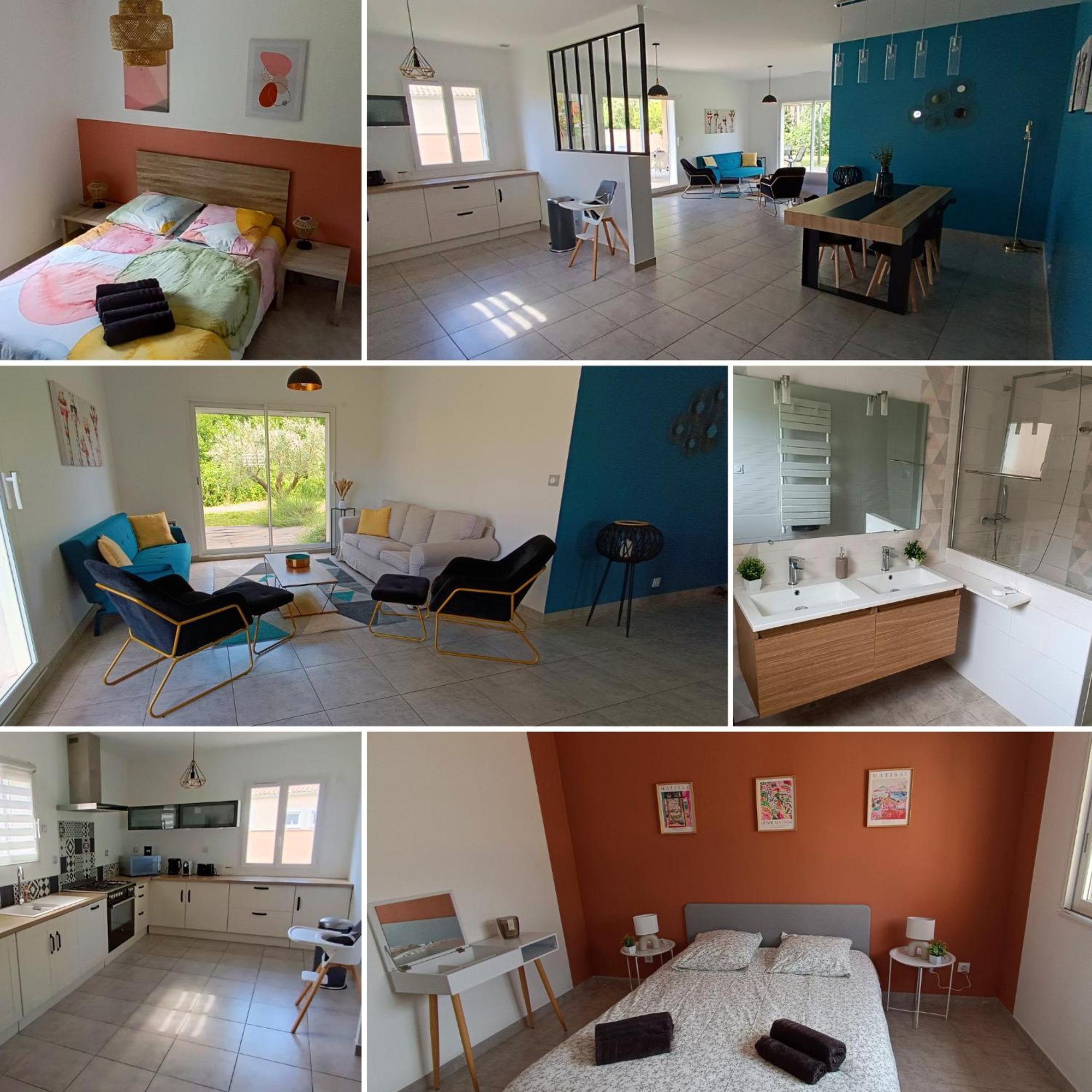 La Villa Lyne - Villa Moderne 4 Chambres 8 Personnes Clim Lezan Экстерьер фото